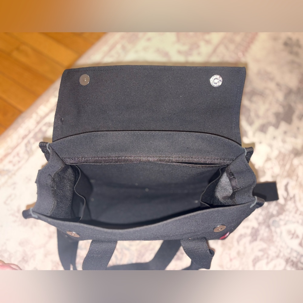Raelra Bear Moai canvas tote/shoulder/crossbody bag in black - Ralph - Picture 5 of 7
